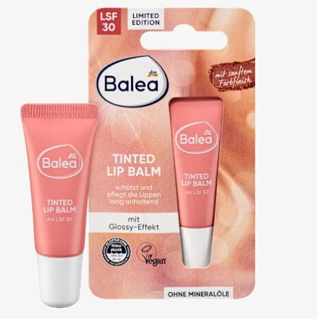 Balea tonējošais lūpu kopšanas balzāms Tinted Lip Balm ar SPF 30